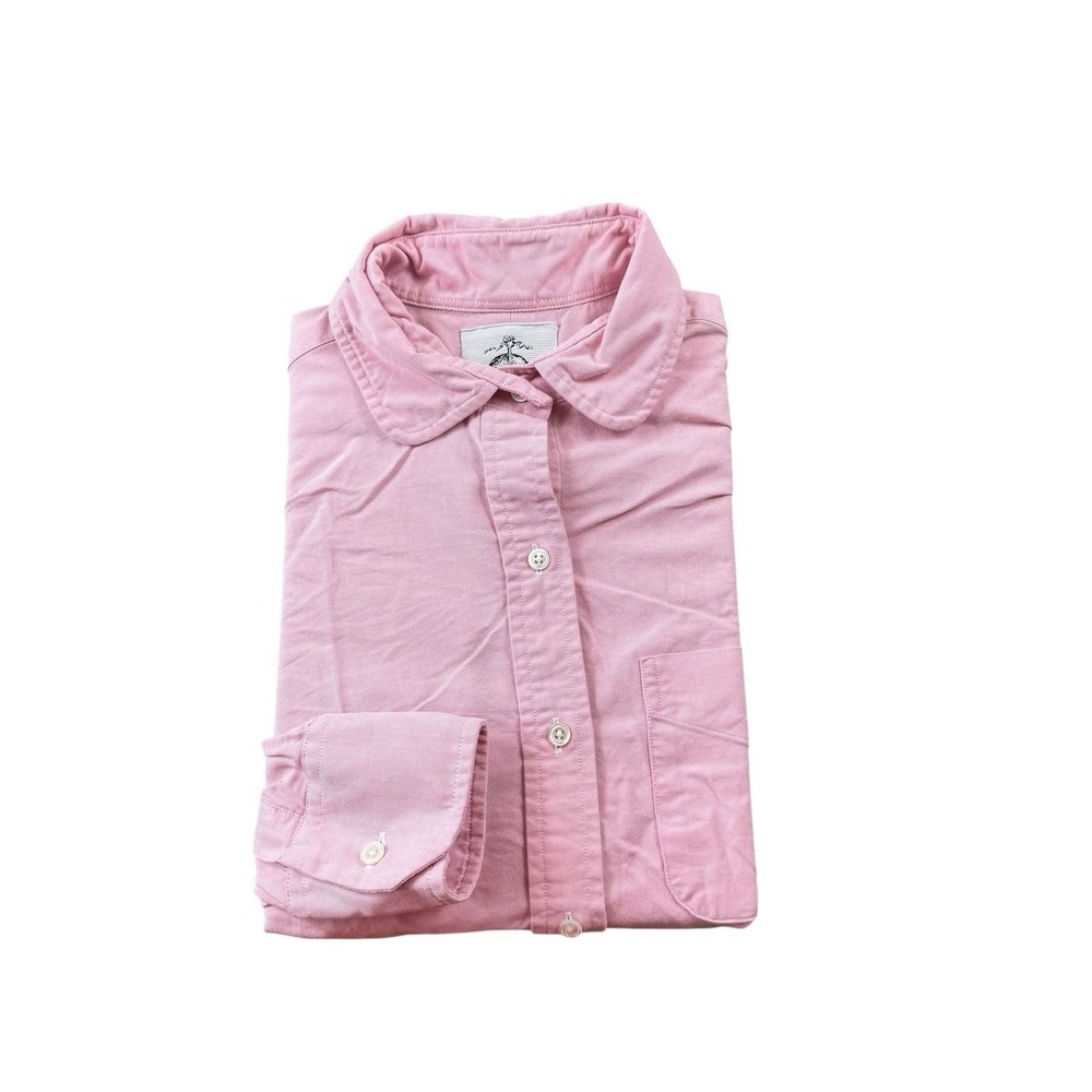 Brooks Brothers Black Fleece Pink Cotton Button Front Shirt Womens BB4 USA